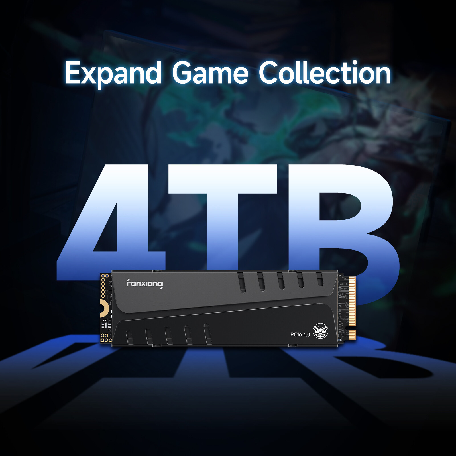 Fanxiang 4TB 2TB 1TB SSD Gen 4 x4 NVMe Heatsink PS5 Internal Solid State Drives