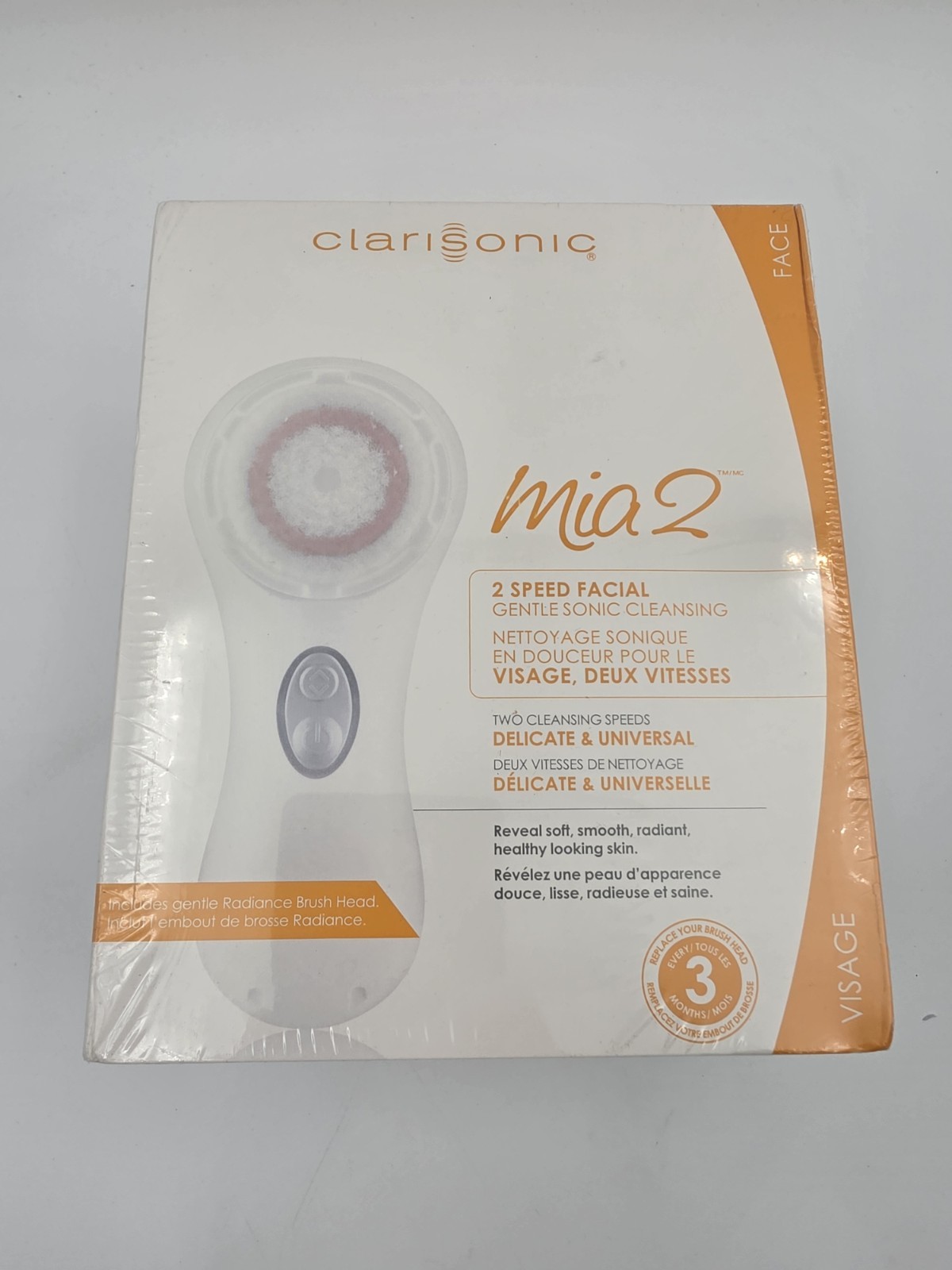 Clarisonic Mia 2 Sonic Skin Cleansing System - WHITE NEW Sealed