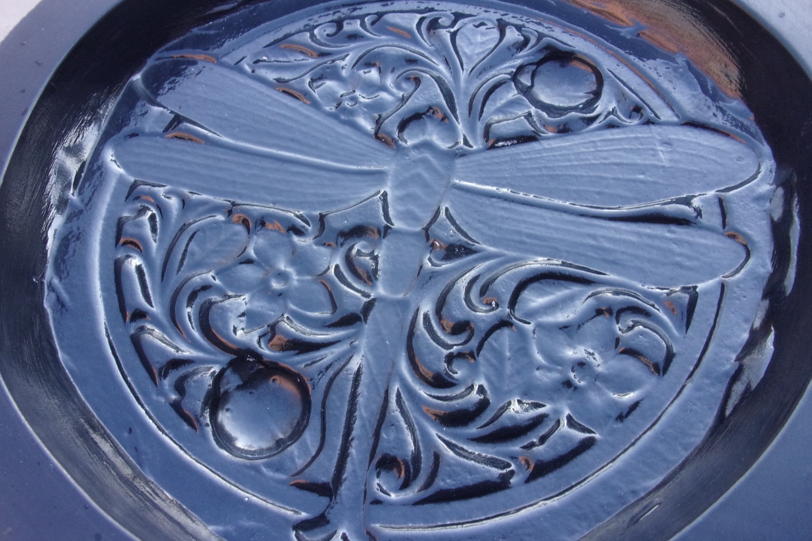 Dragonfly plaster concrete mold abs plastic stepping stone mould 10" x 1" thick