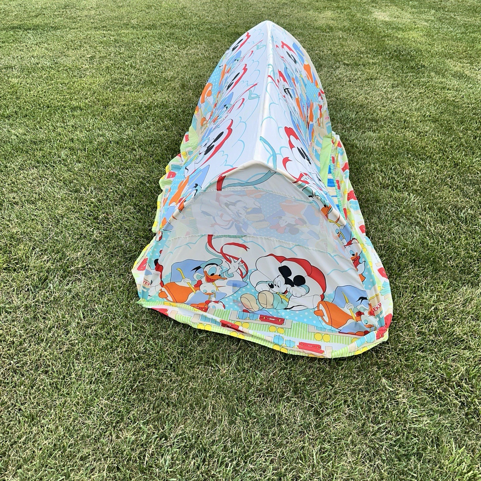 Vtg 80s Disney Hide N And Sleep Bed Tent Mickey Mouse Donald Duck Complete