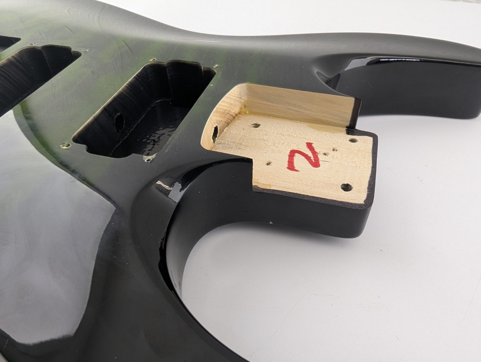 Jackson JS32 Dinky DKA Guitar Body Floyd Rose Quilt Green 2023