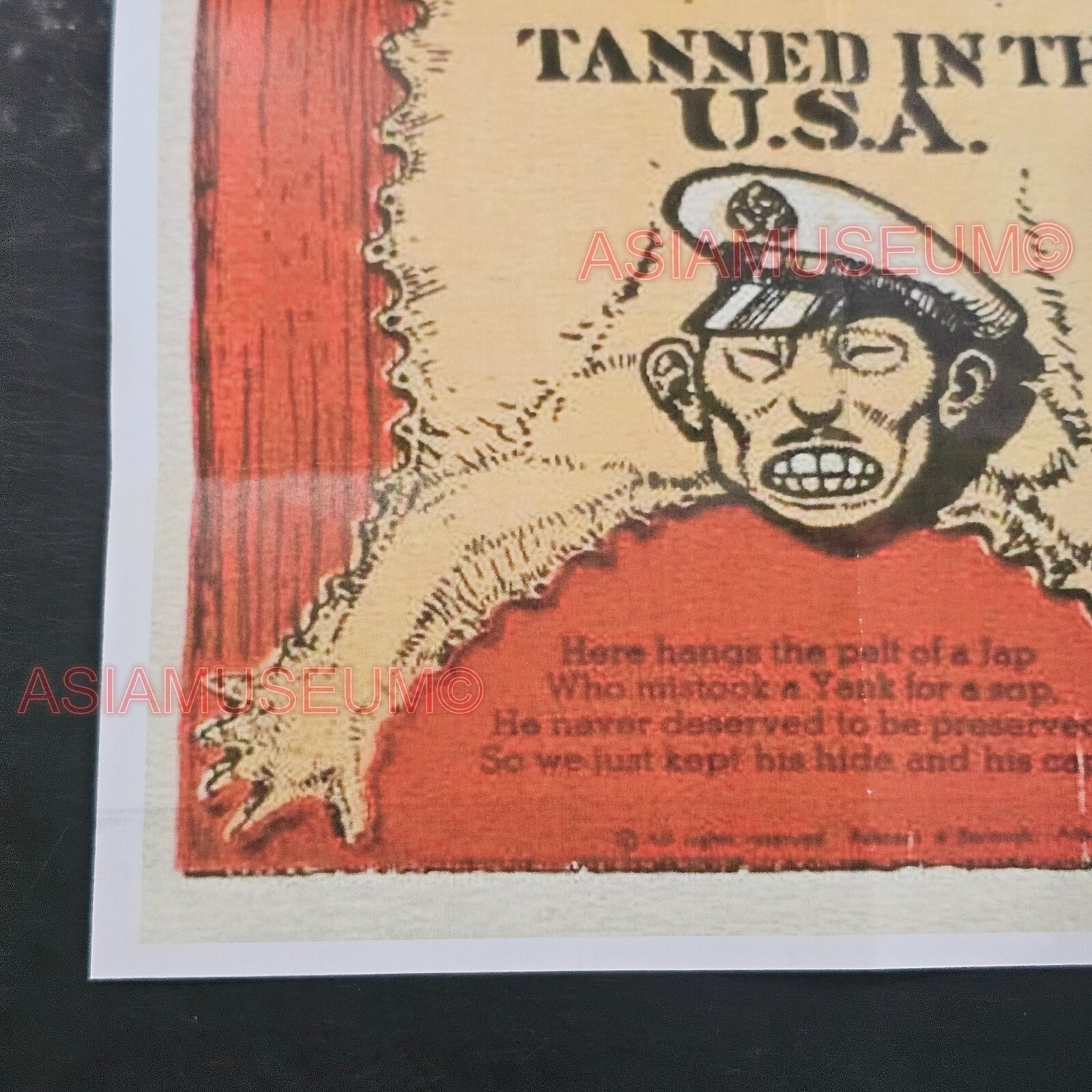 1940 WW2 USA AMERICA ANTI JAPAN JAPANESE TOJO PACIFIC WAR PROPAGANDA POSTER H31