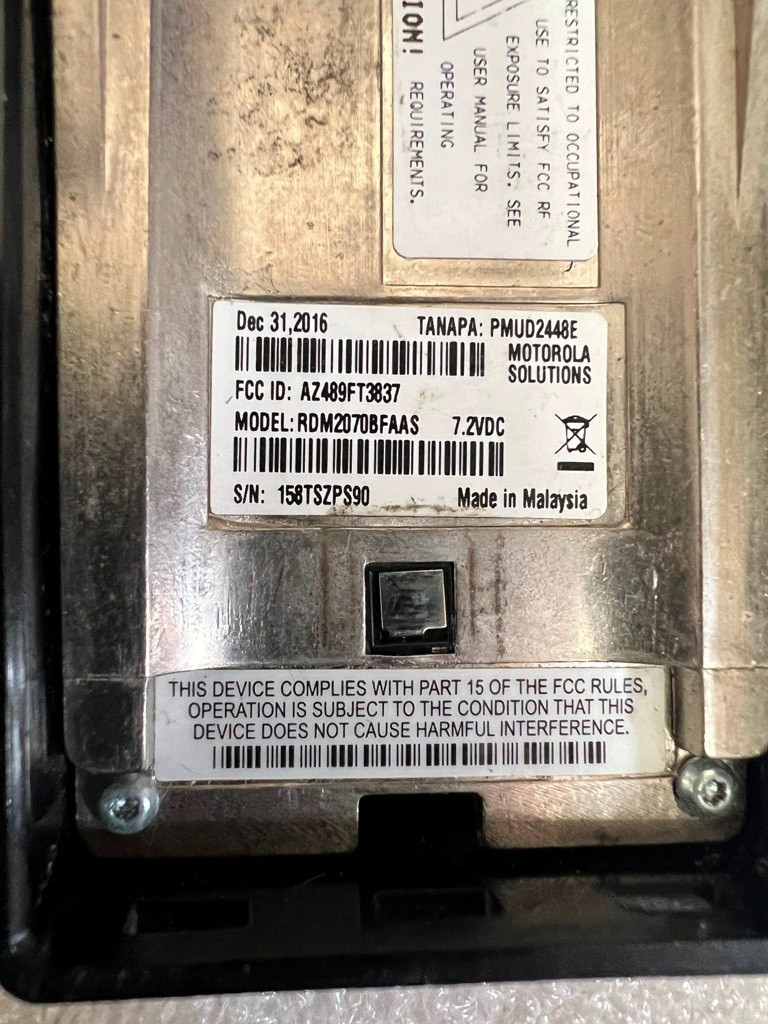 Motorola RDM2070D Walmart Two-Way Radio Walkie Talkie RDM2070BFAAS w/ Battery