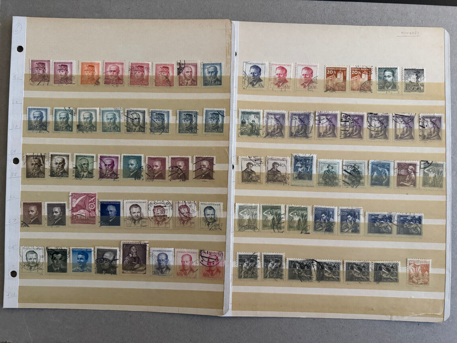 Czechoslovakia Group of 181 stamps loose Scott Cat 4/1102 1918-1962