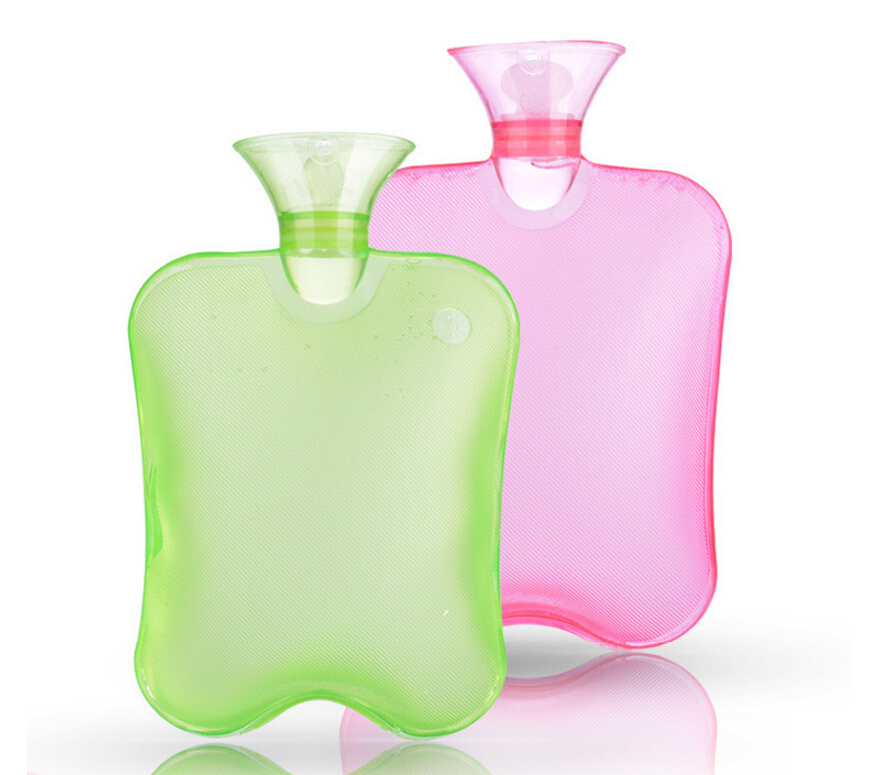 Large PVC Rubber HOT WATER BOTTLE Bag WARM Relaxing Heat / Cold Therapy 2 Liter