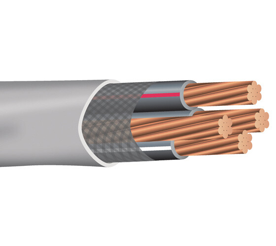 4-4-4-6 Copper SER Service Entrance Cable 600V (Length 10ft to 1000ft)