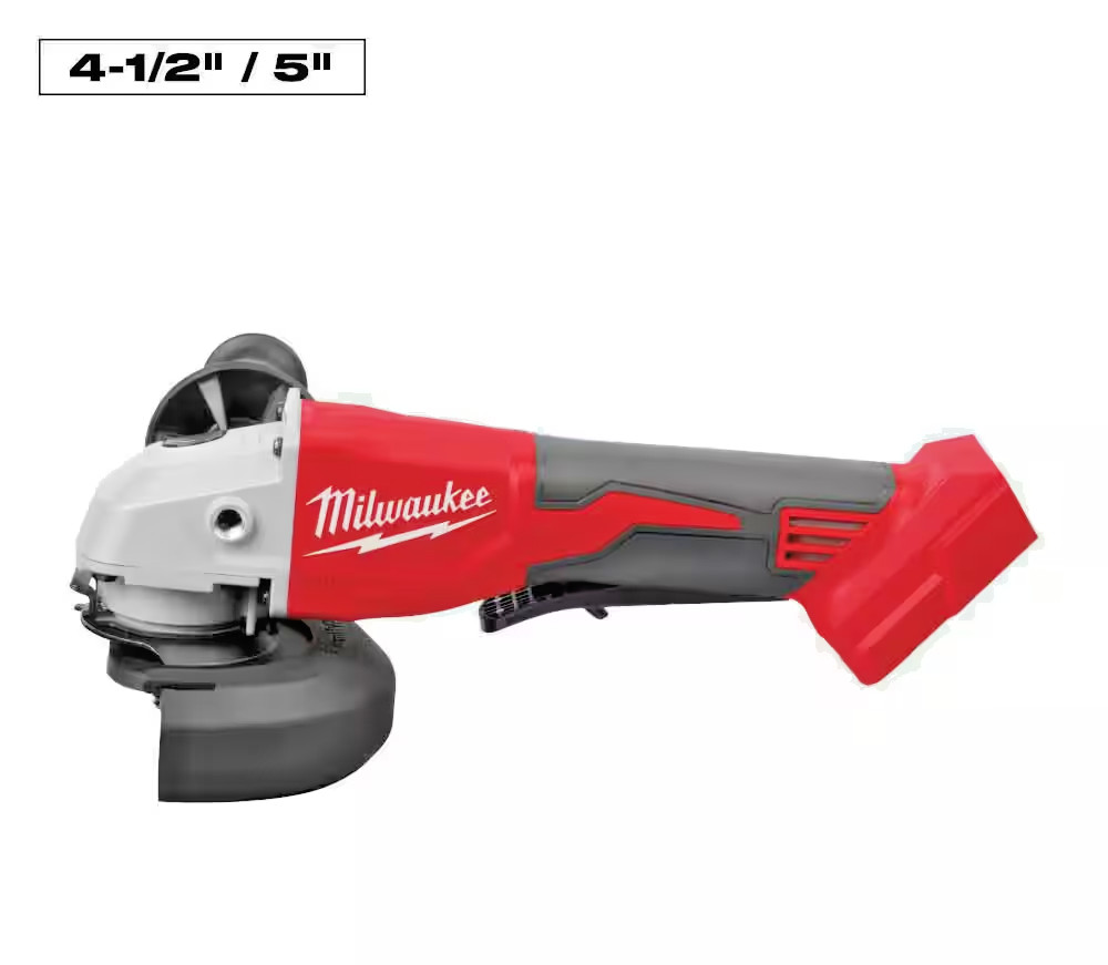 M18 18V Lithium-Ion Brushless Cordless 4-1/2 in./5 in. Grinder w/Paddle Switch