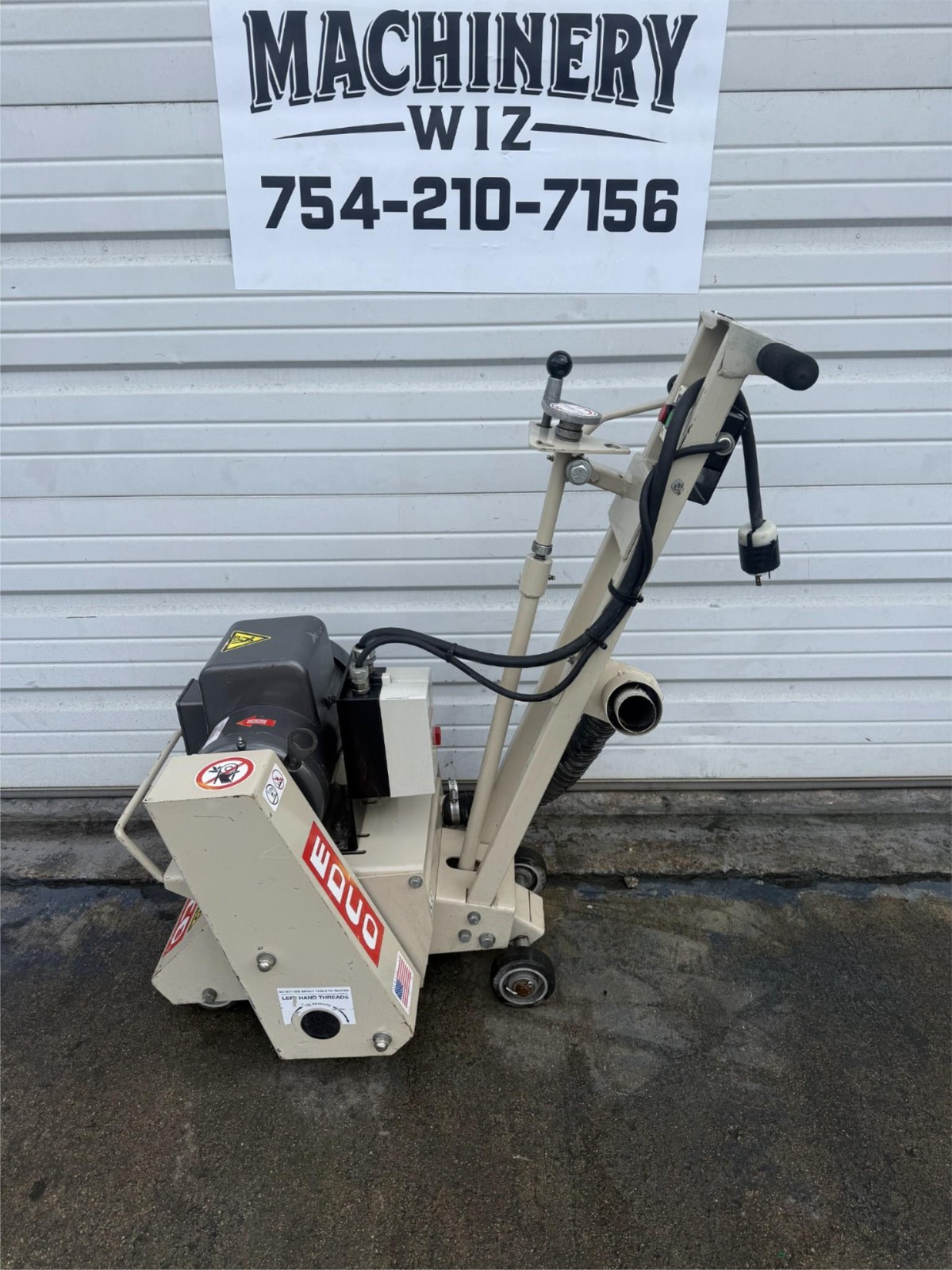 Edco CPM-8 Walk Behind Concrete Scarifier Grinder 220v Single Phase L@@K