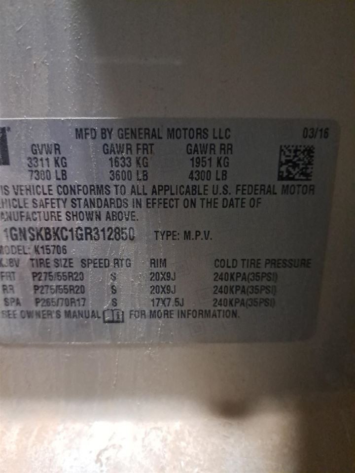 2016 Tahoe Abs Anti-lock Brake Pump/Actuator Unit Sku#4379866