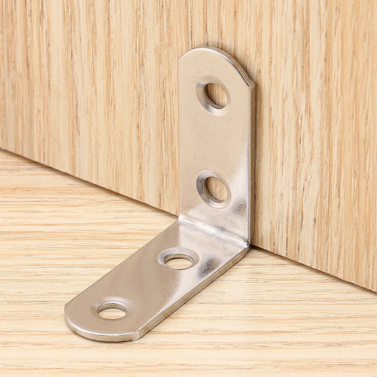 Stainless Steel L-Shaped Bracket Corner Brace 1.5in 90 Degree Angle Corner Lot