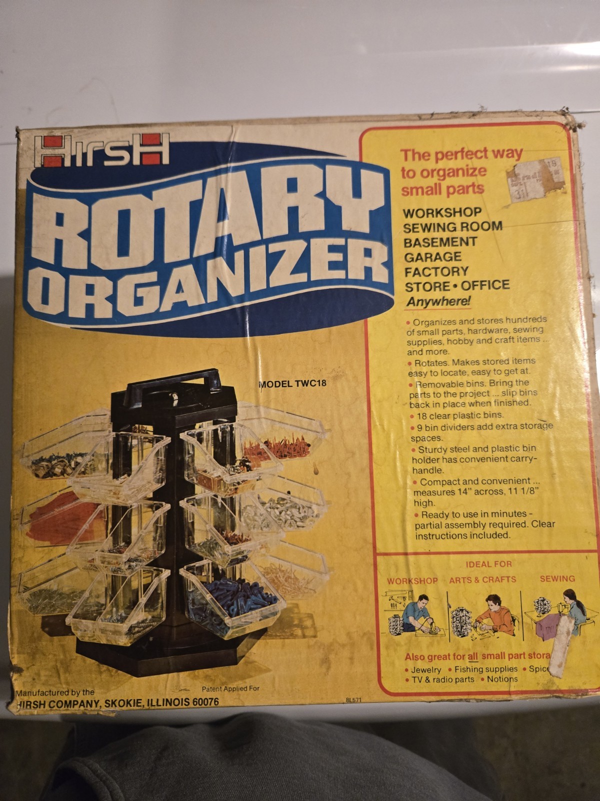 HirsH Rotary Organizer *Vintage, NEW UNOPENED*