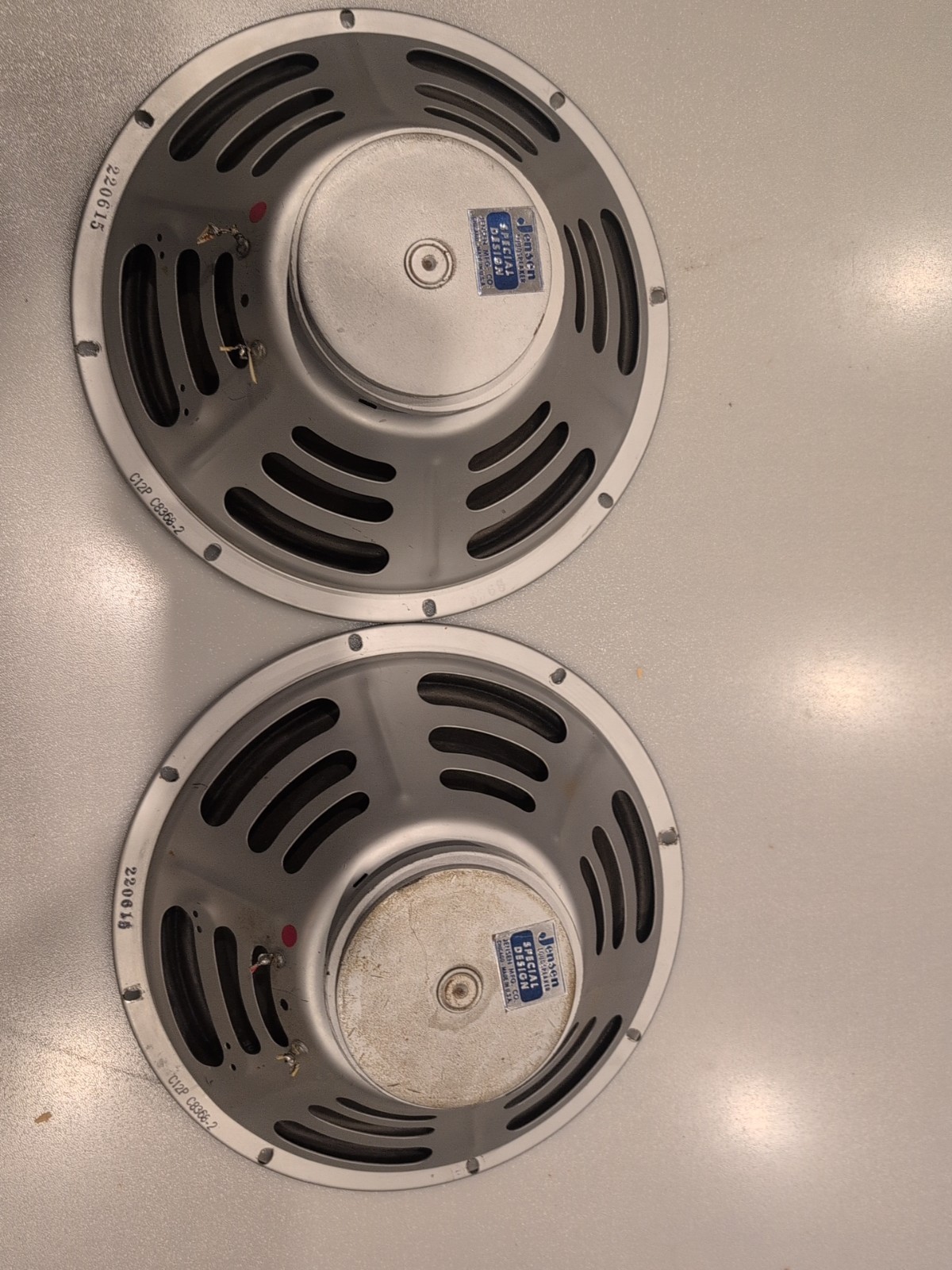Pair Jensen 1966-12" Reconed Amp Speaker