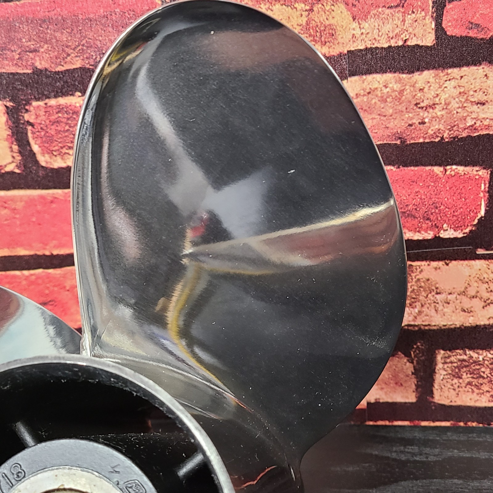 OMC Shooter 4 Blade RH Stainless Steel Prop 13.25 x 25 Pitch 15 Spline 431718