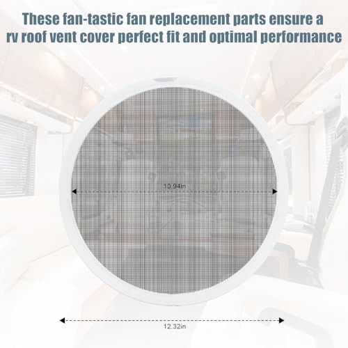 RV Vent Screen Roof Fan Frame Parts Replacement for FAN-TASTIC RV Vent Fan, RV