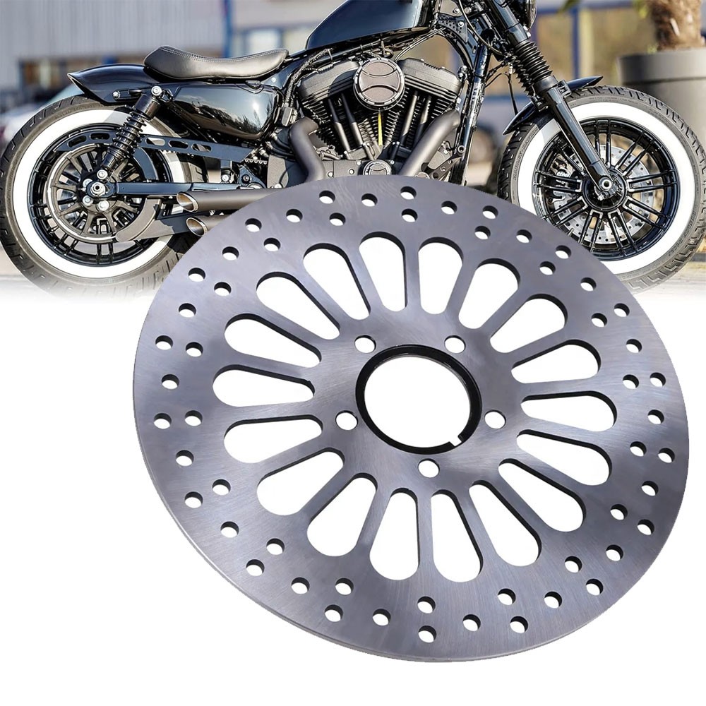 Chrome 11.5" Rear Brake Rotor Disc for Harley Touring Road King Electra Glide