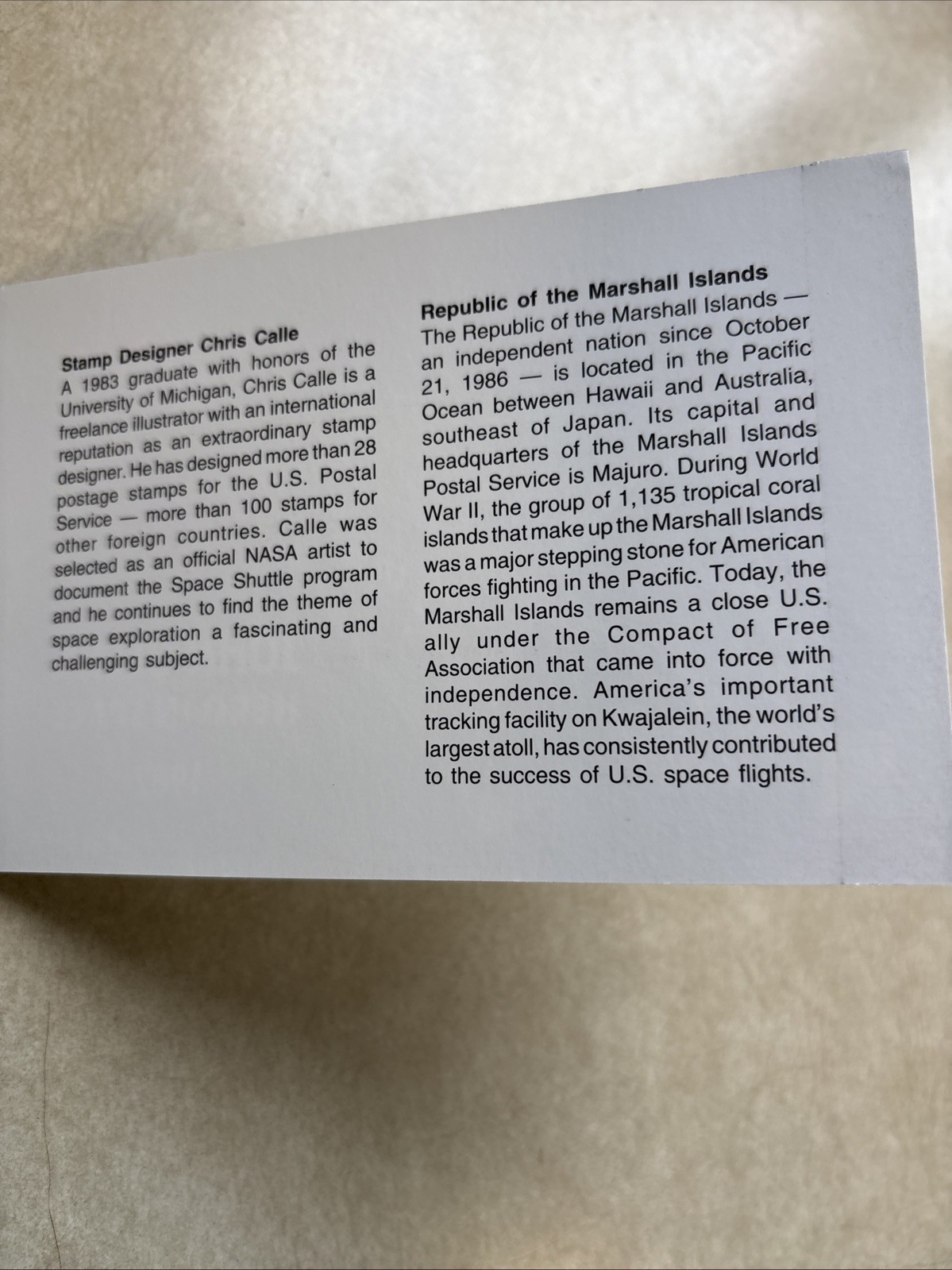 MH Marshall Islands * John Glenn * Hero in Space * 1998 B25 * Booklet * MNH