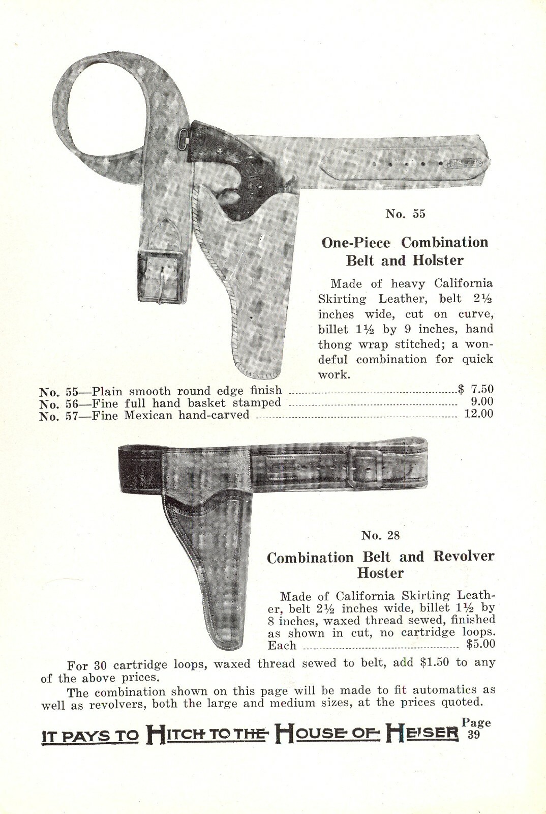 Heiser Catalog #20 (Smoking Gunman) on CD - Gun Leather and much more....