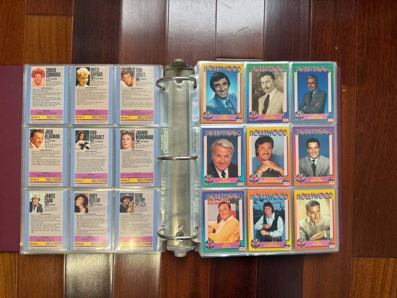 1991 Hollywood Starline 200+ Cards & Binder