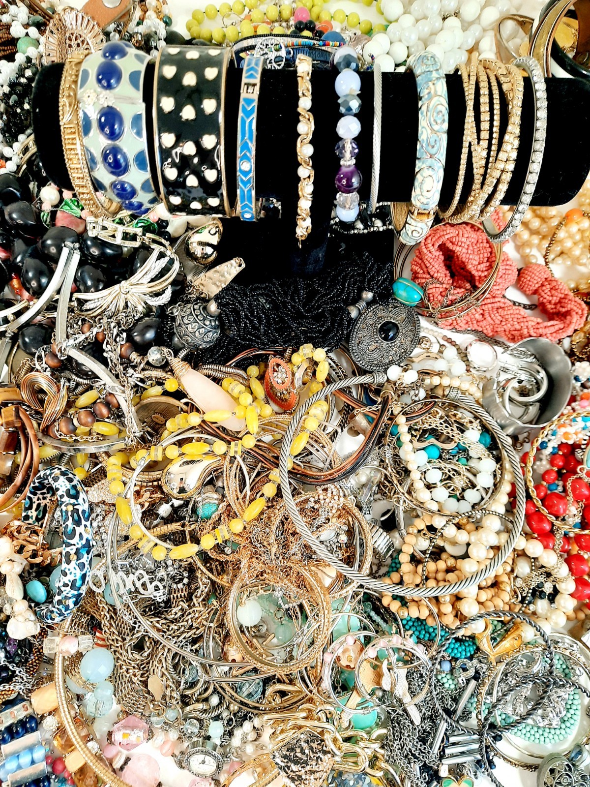 Vtg Modern 1.5Lbs Jewelry Estate Fashion All Wearable Craft Resell