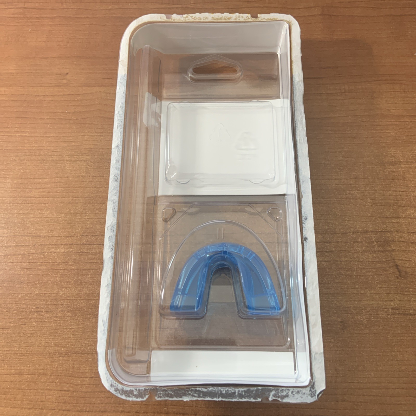 Shock Doctor Double Braces Strapless Mouthguard Blue Youth 11- Free Shipping