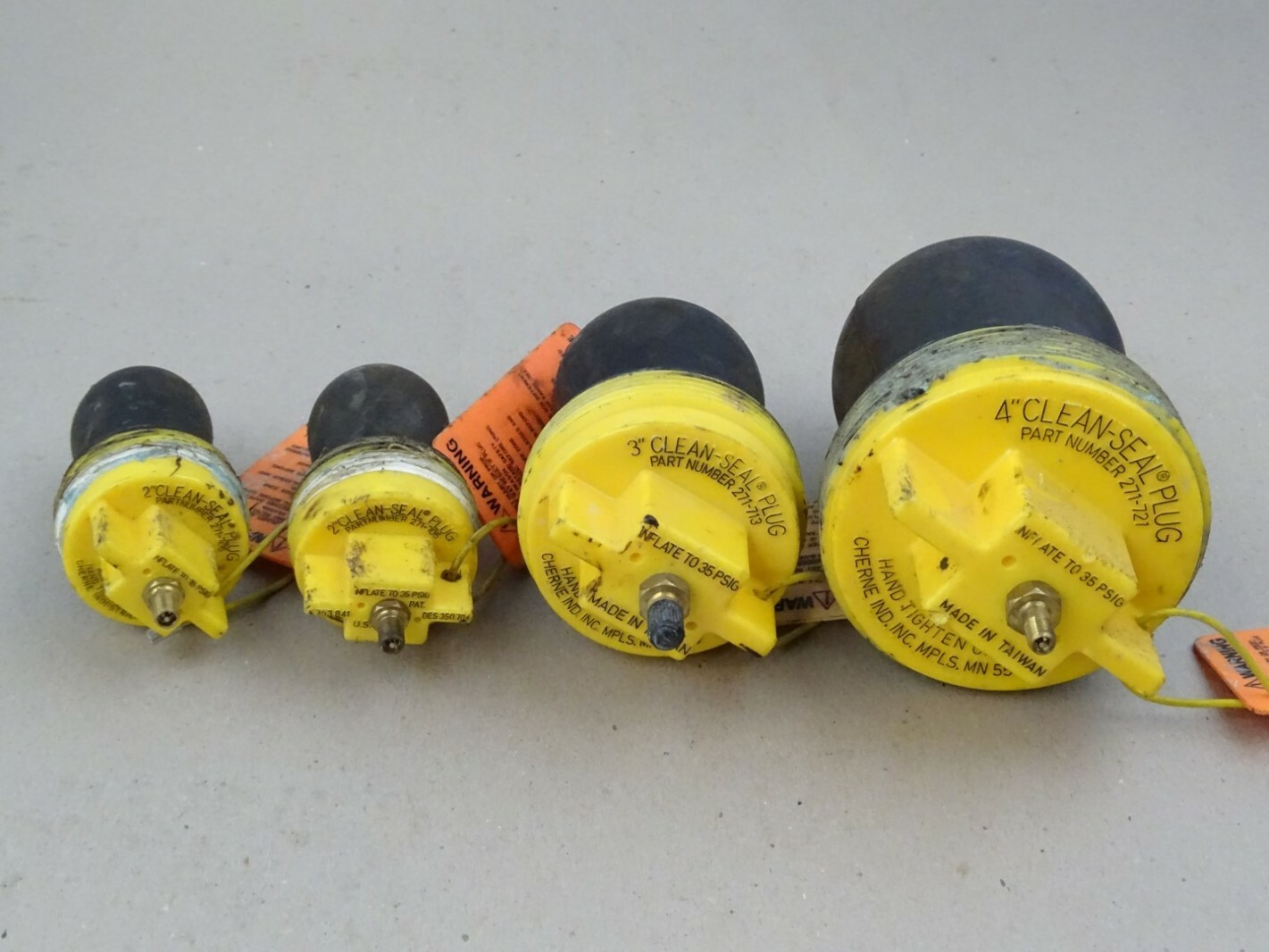 Cherne Pneumatic Test Plug , 271-705 ,271-713, 271-721