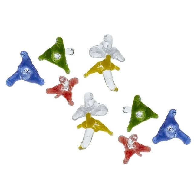 200 Pieces Jacks Glass Pipe Screens Reusable & Heat Resistant - 6mm to 9mm