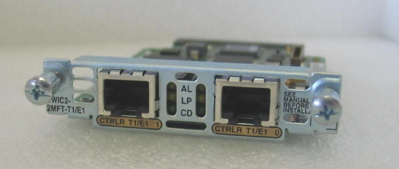 CISCO VWIC2-2MFT-T1/E1 2-Port T1/E1 Multiflex Trunk Voice WAN Interface Card