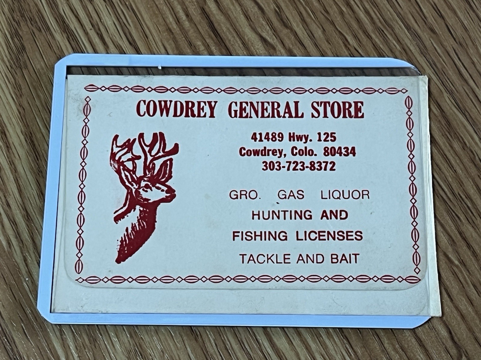 1987 COLORADO NON-RESIDENT ANTLERED ELK LICENSE Original Fee $210.00