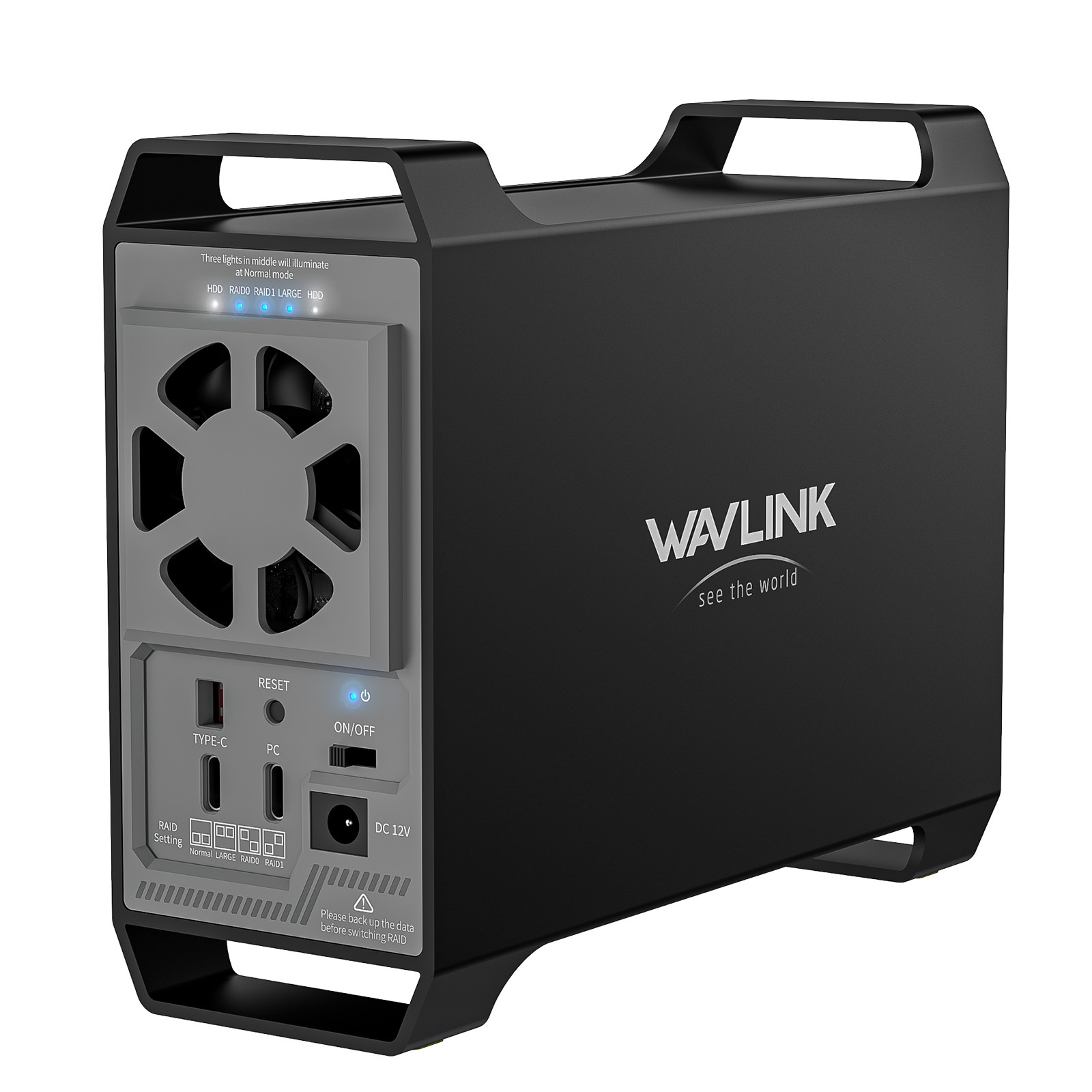 2-Bay/4-Bay Hard Drive Enclosure for 3.5"/2.5'' SATA HDD/SSD 10Gbps USB-C 3.2