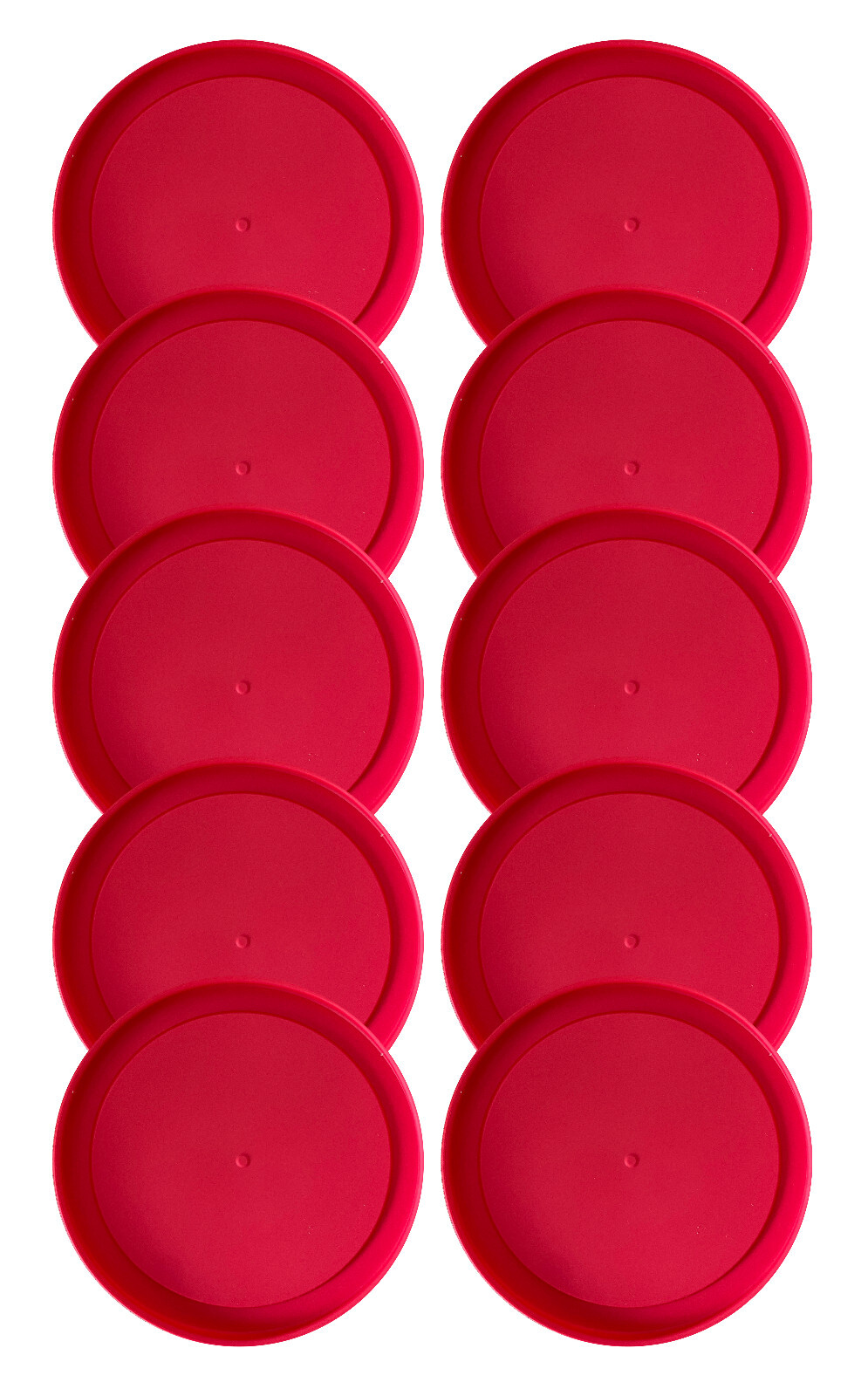 10 Replacement Lids Covers for Pyrex 2-Cup Glass Containers, 5-Inch  7200-PC RED