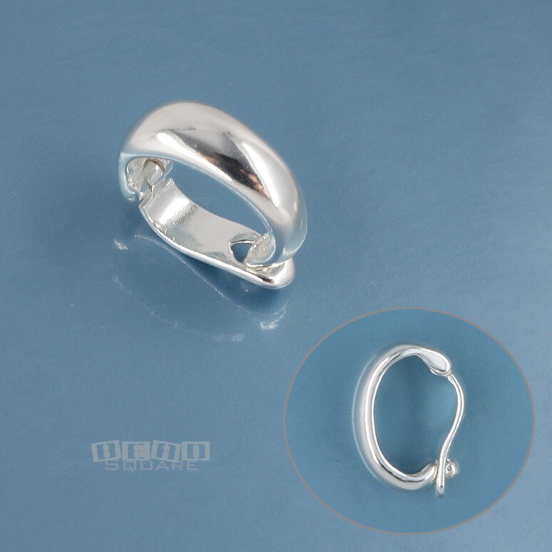 Sterling Silver Hinged Pendant Bail Connector/Shortener/Enhancer 12mm #33394