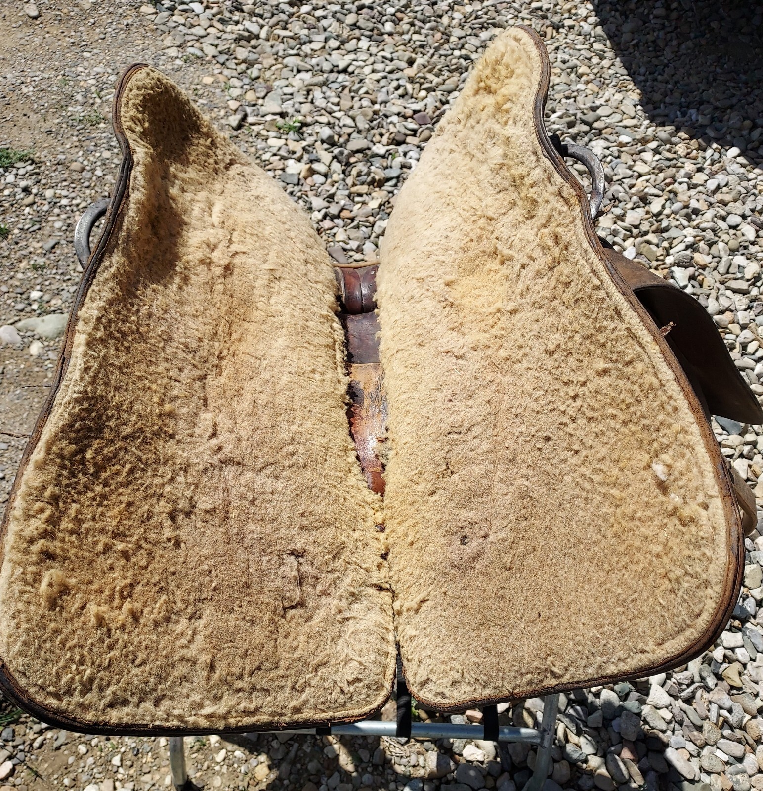 Antique Joseph Sullivan Fort Benton Montana - Saddle - Square Skirt - 13" seat