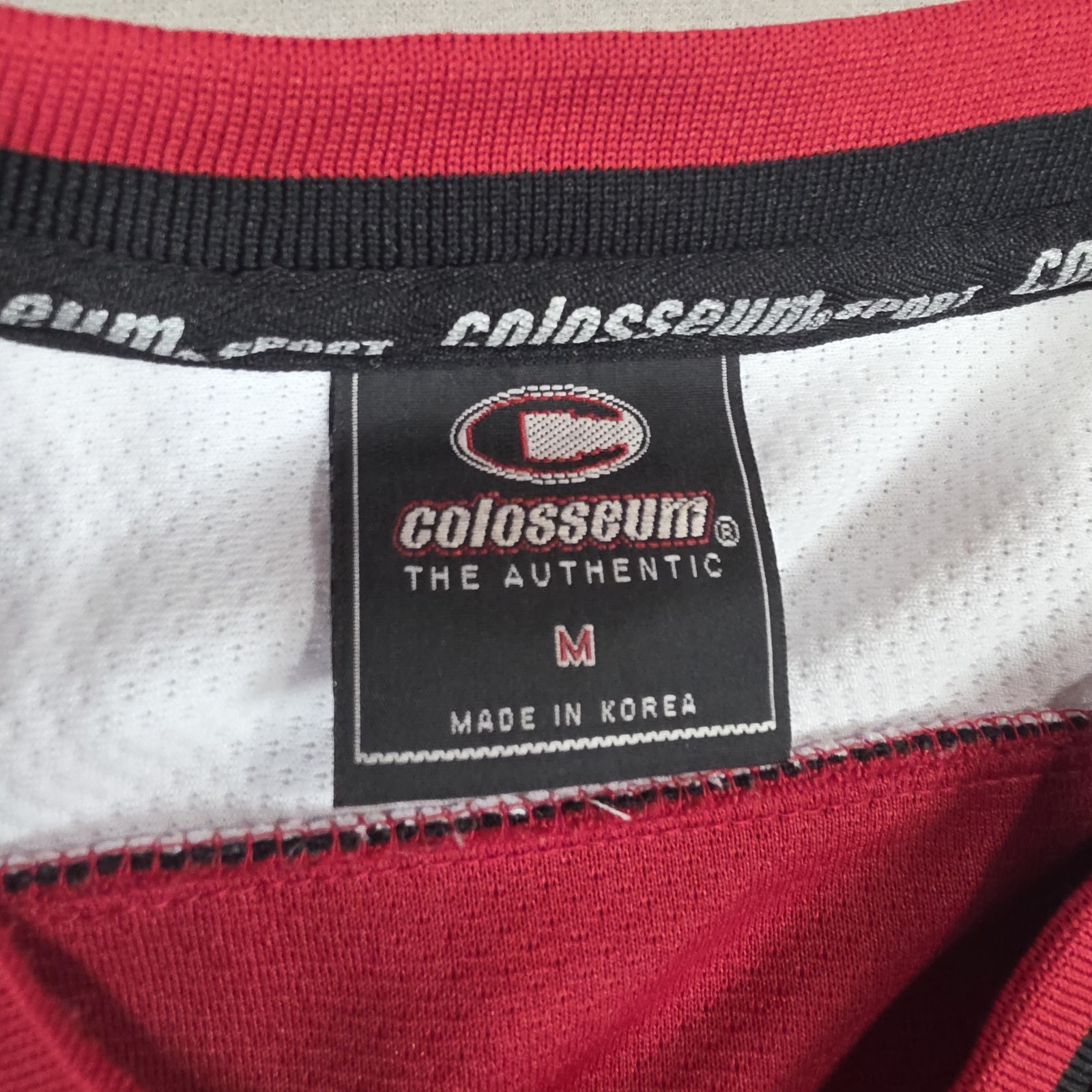 Vintage Wisconsin Badgers Ice Hockey Jersey Mens Medium NCAA 90s Big W Logo WIS