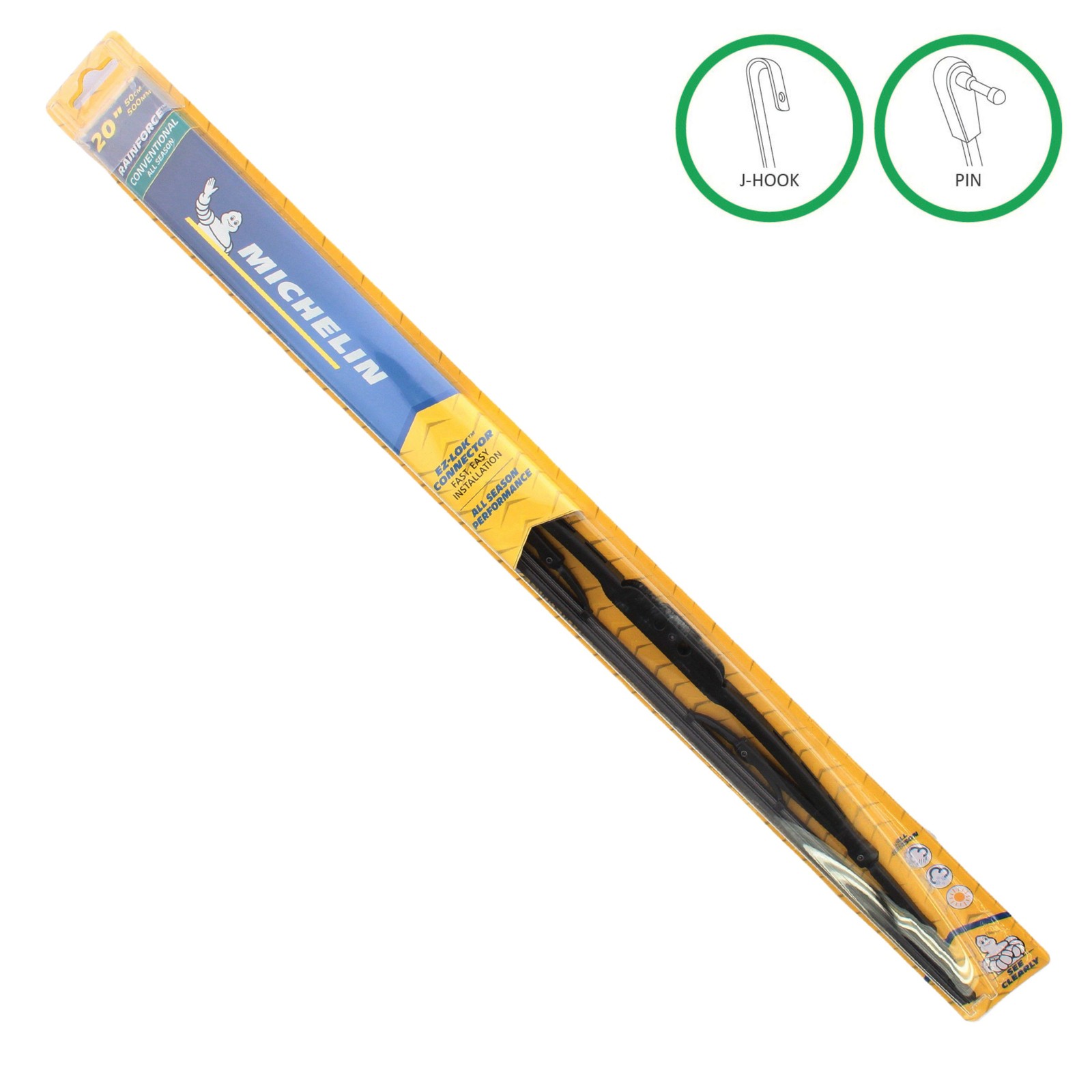 Michelin 20" RainForce All Weather Performance Series Wiper Blade Steel Frame