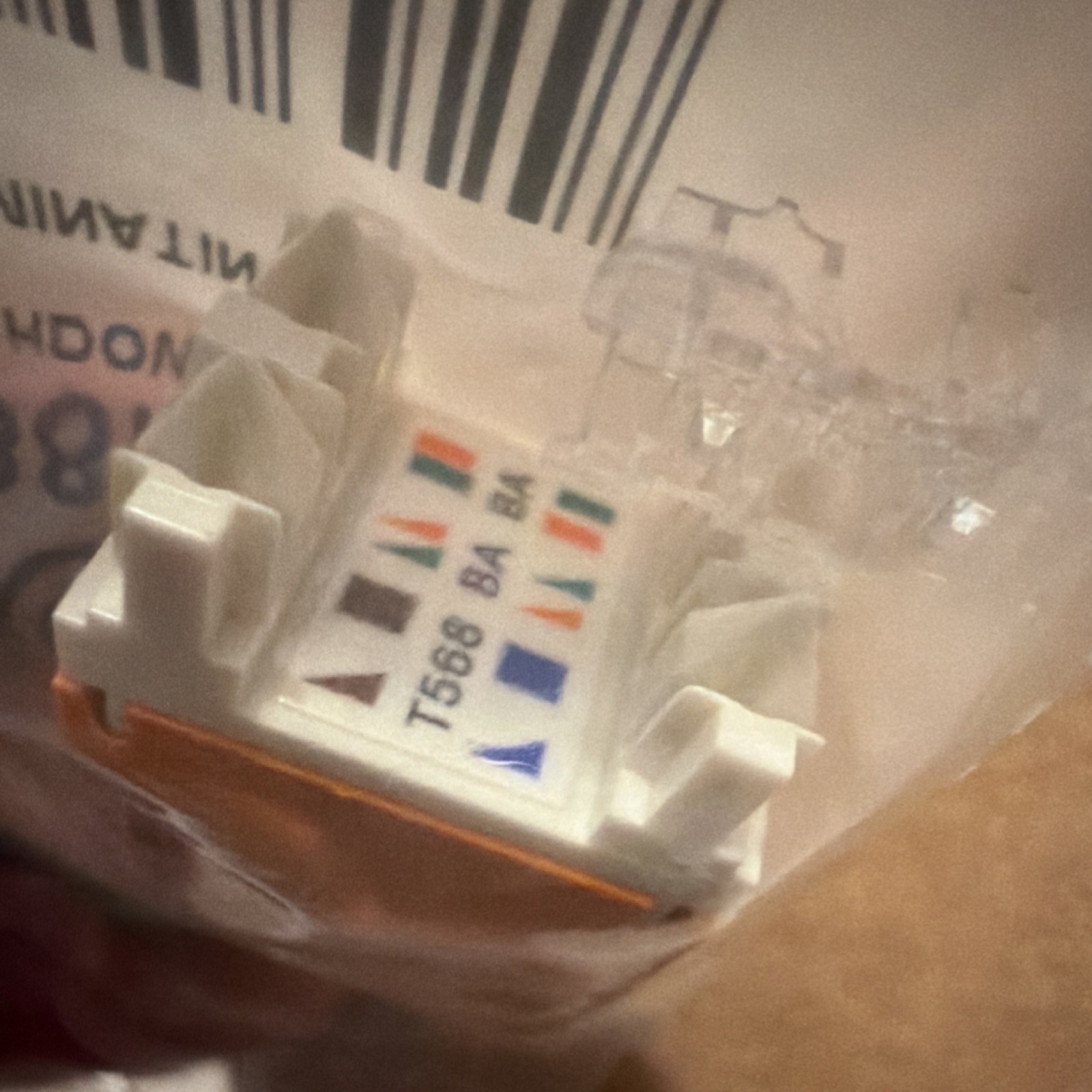 Panduit Cat5e Punchdown Jack Orange RJ45 Port Female NKP5E88MOR