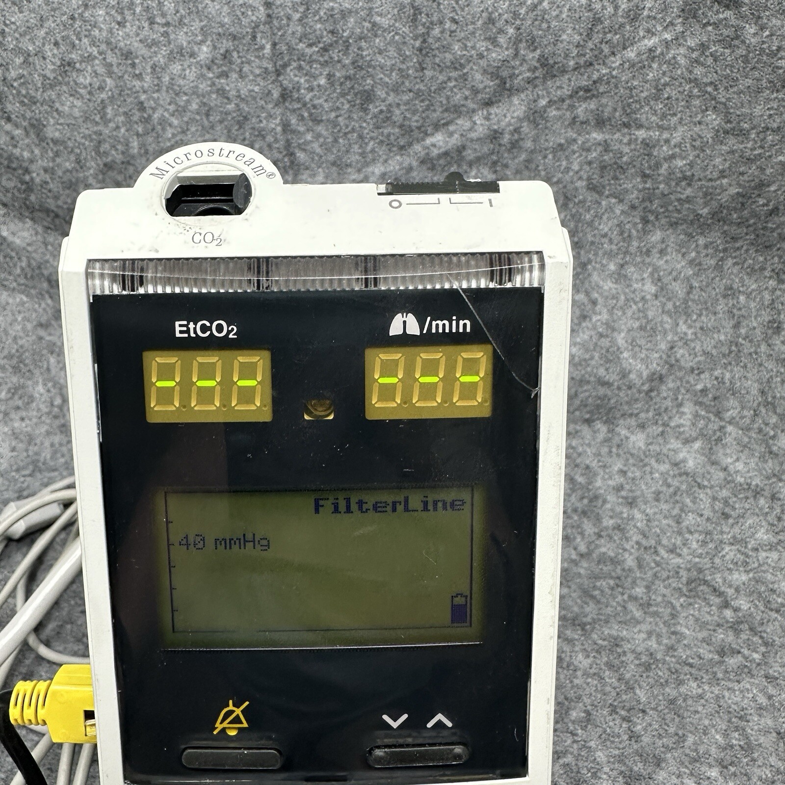 Microstream ETCO2 Capnograph Oridion Microcap Monitor With Mount With Adapter