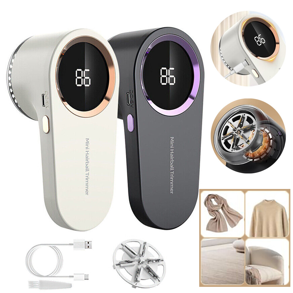 Electric Clothes Lint Pill Fluff Remover Rechargeable Fabric Sweater Fuzz Shaver