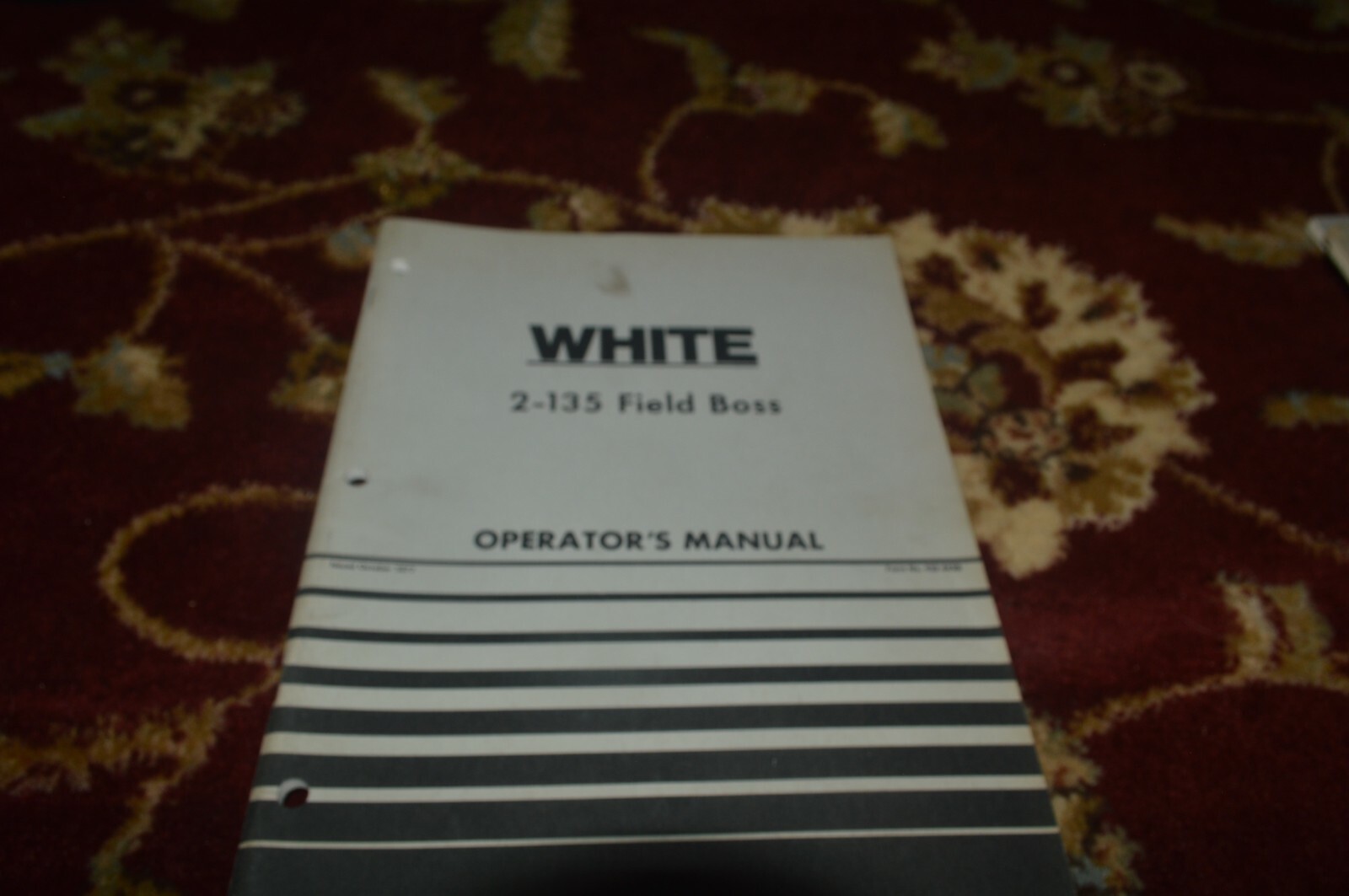 White 2-135 Tractor Operator's Manual Manual GVOH