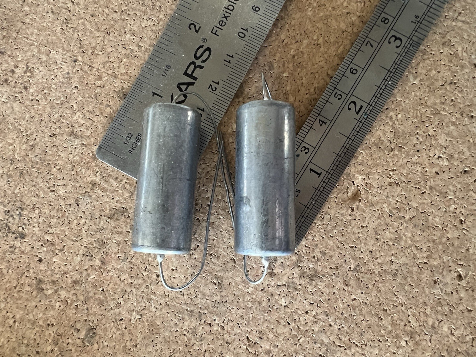 Vintage Sprague Oil Capacitors Pair - 0.47uF 600V