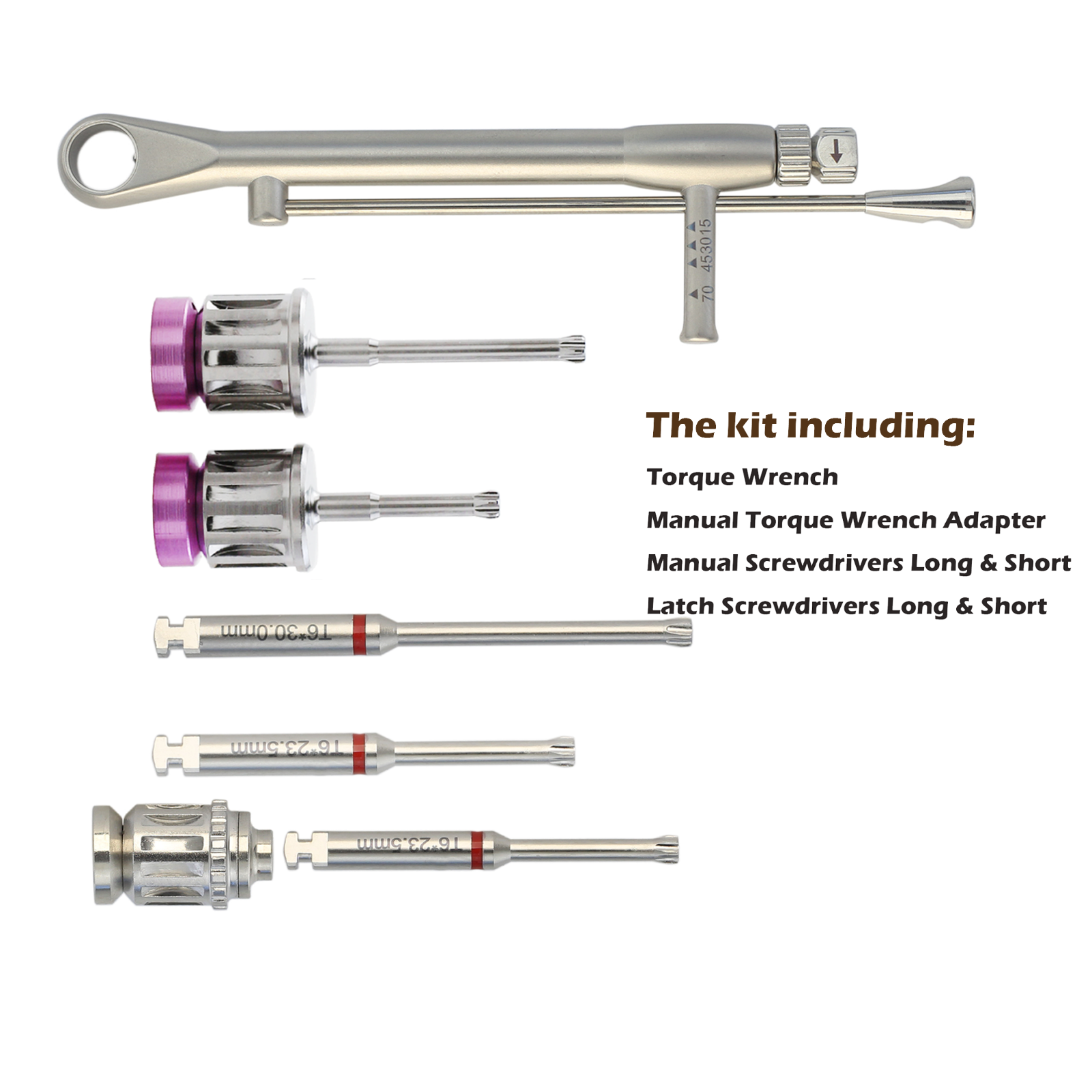 Implant Straumann SCS Screwdrivers Torque Wrench Manual Drivers Latch Adapter