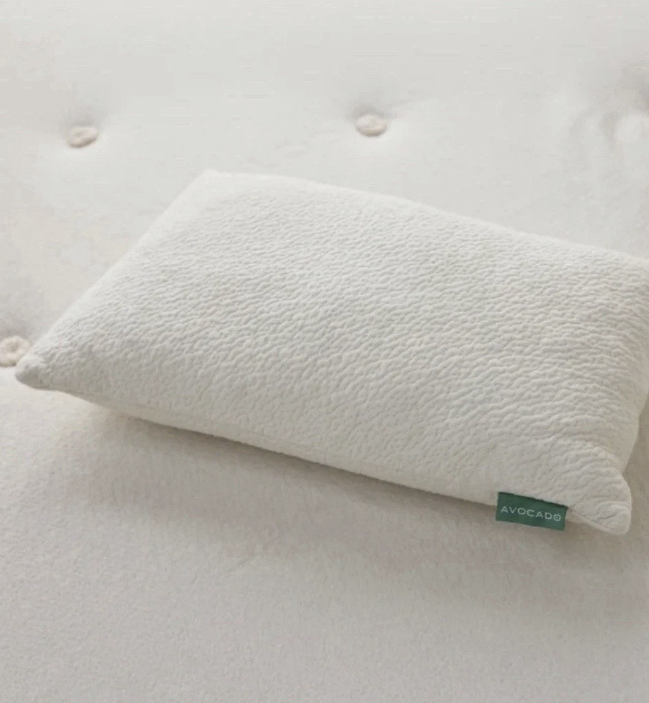 Avocado Green Organic Pillow Queen – Latex & Kapok – Model SFPAVAMEM-QPIL
