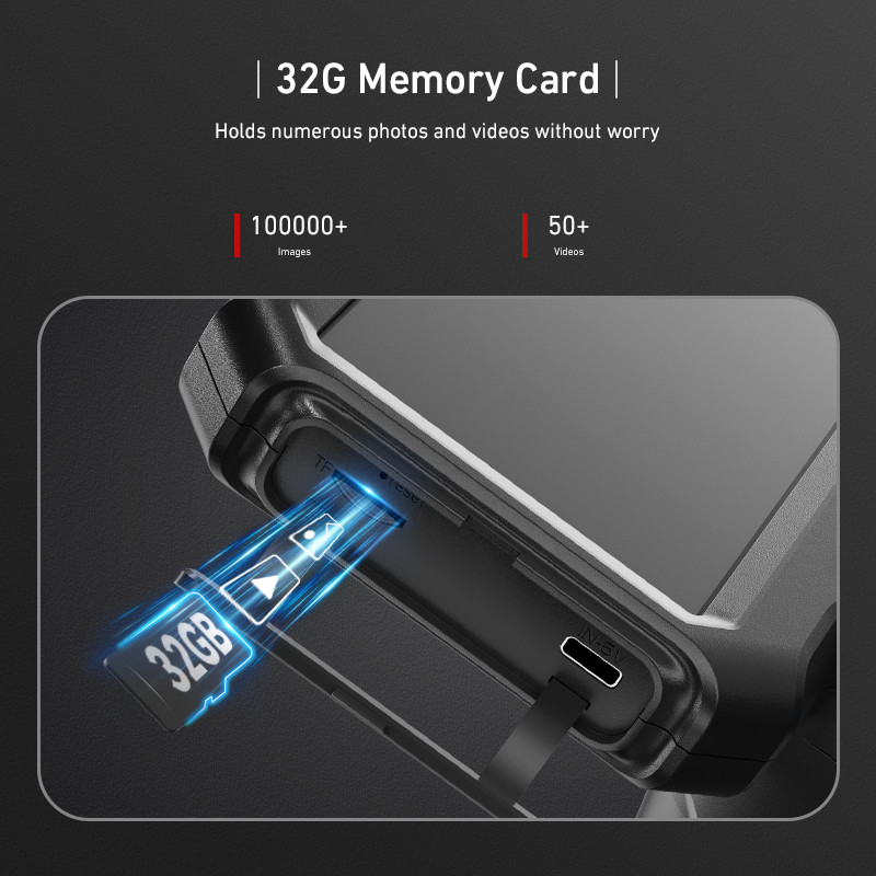 Ralcam Joystick 5" Endoscope Camera with Light Inspection Camera 360° Borescope