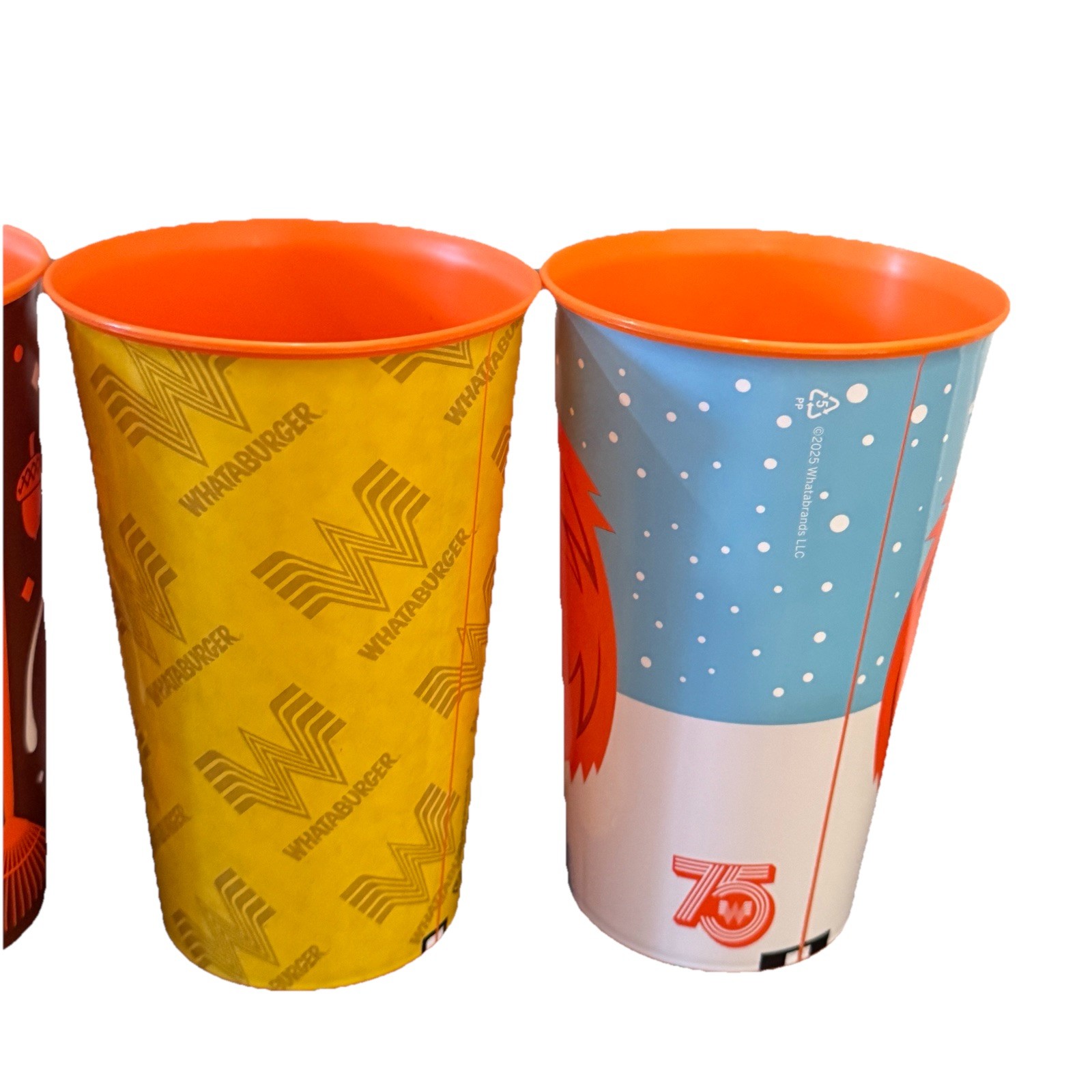 WHATABURGER 75th Anniversary Limited Edition 32 oz Collector Cups Set of 10, New