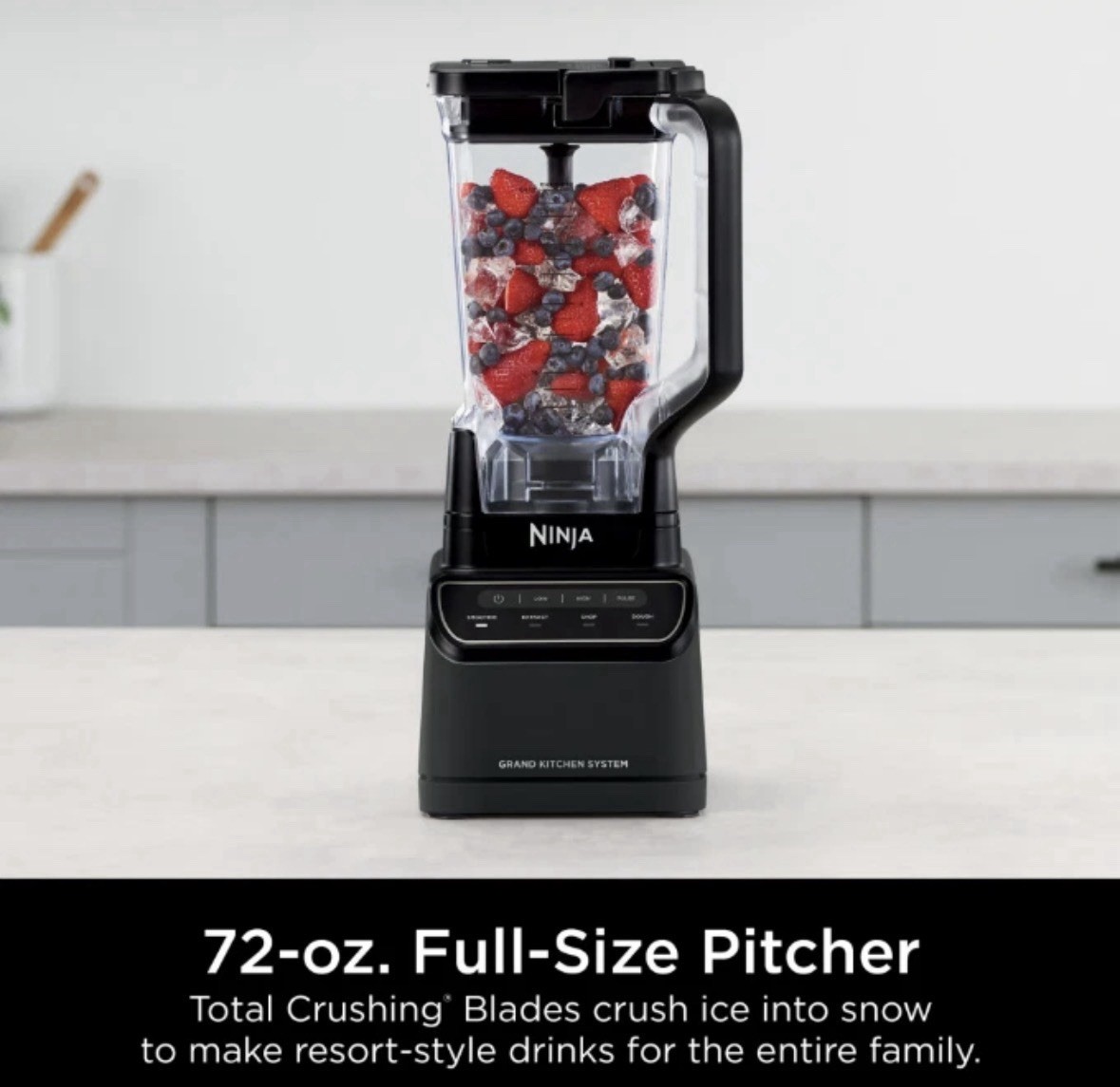 Ninja Grand Kitchen System Blender 1200W 4 Preset Programs 3 Speeds KS500 Black