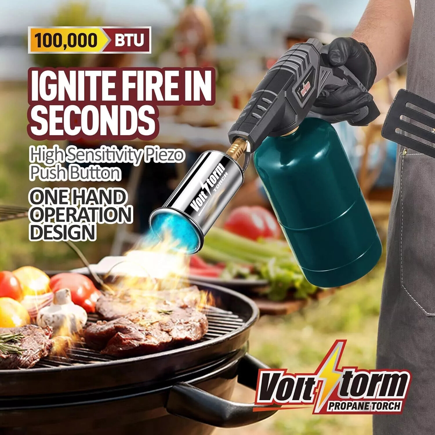 Culinary Propane Torch Kitchen Cooking Grill Gun For Ignite Cooking Barbecue USA