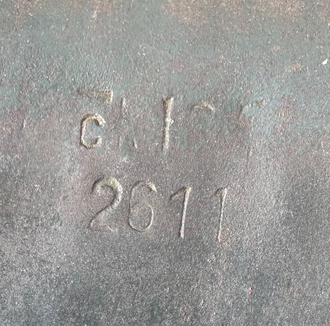 Original German M42 Combat Helmet Stahlhelm - Ex Snow Camo!