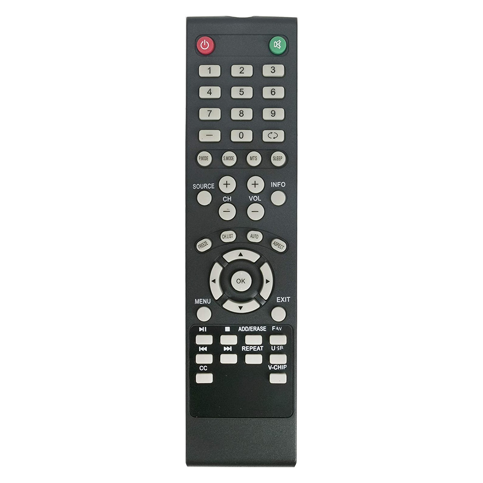 Replace Remote Control fit For ELEMENT TV ELEFW328 ELEFW408 ELEFW40C ELEFW605
