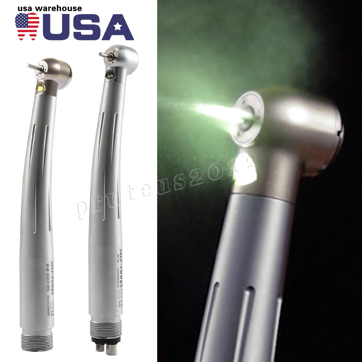 NSK Style Dental Fiber Optic LED E-generator high speed handpiece 4HOLE / 2HOLE
