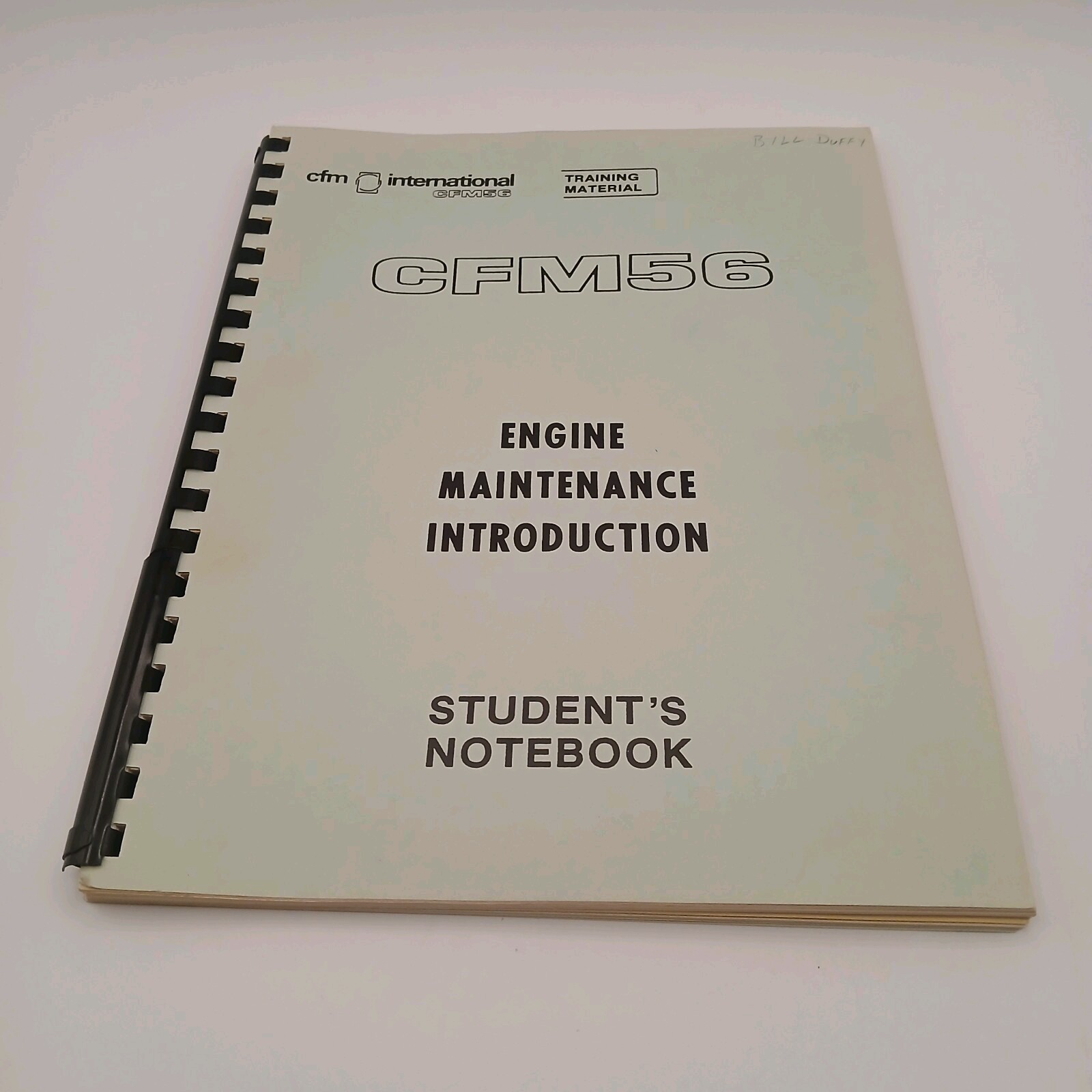 Vintage CFM International CFM56 Engine Maintenance Introduction Student Notebook