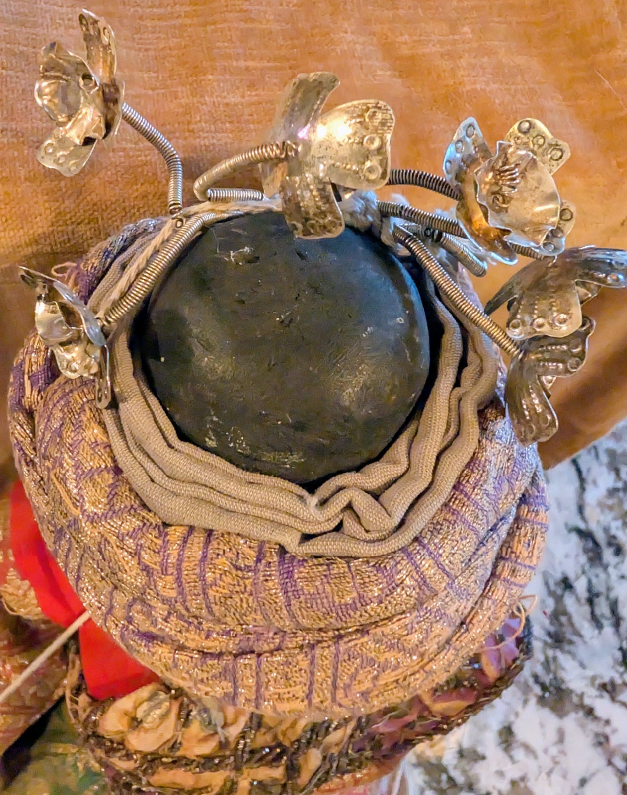 Vintage Burmese Wooden Puppet Marionette 30" Tall